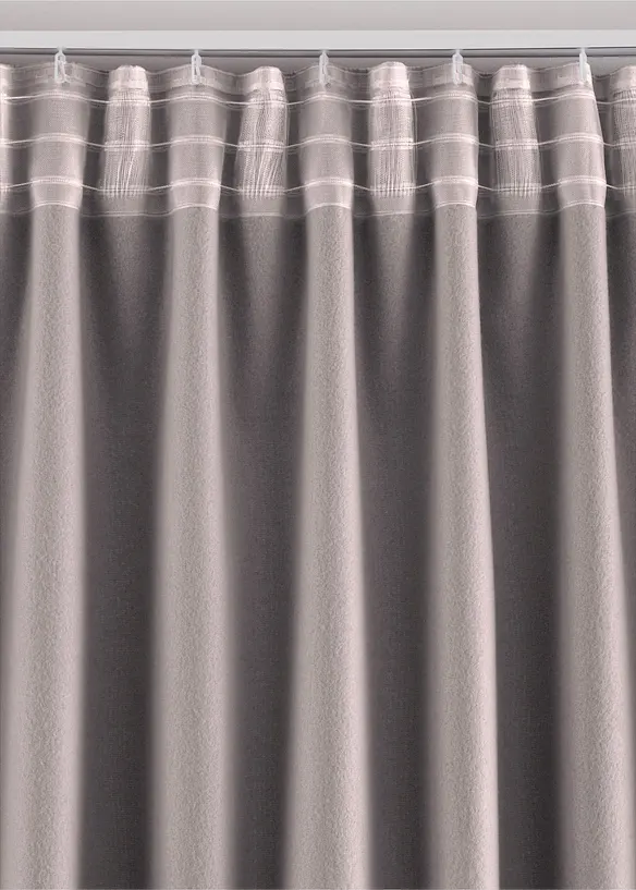 Rideau isolant avec envers en polaire douce, aussi en XXL (1 pce), bonprix