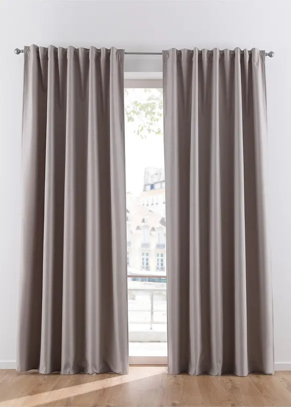 Rideau isolant avec envers en polaire douce, aussi en XXL (1 pce), bonprix