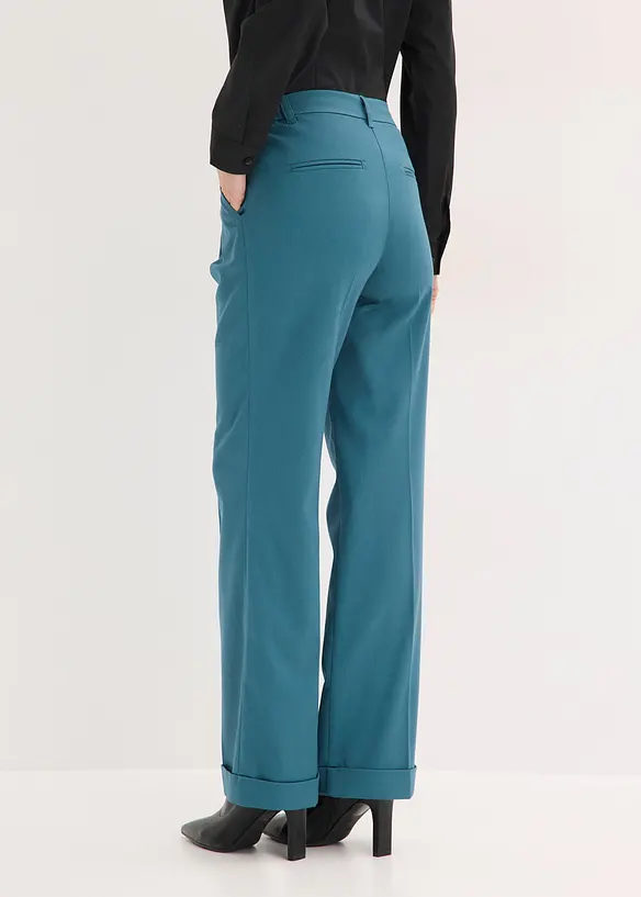 Pantalon large &agrave; pinces, bonprix