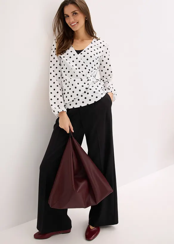 T-shirt manches longues en jersey textur&eacute;, bonprix