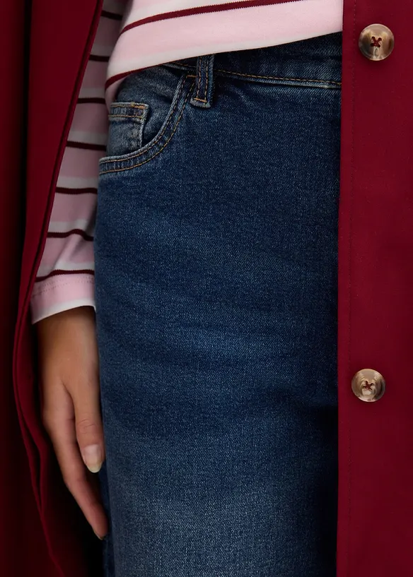 Jean mom taille haute, raccourci, bonprix