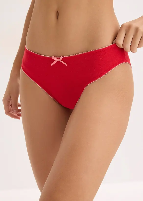 Lot de 5 slips en pointelle, bonprix