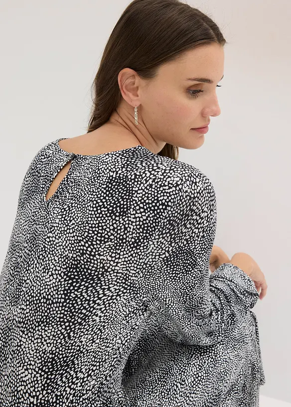 Robe midi en jersey viscose extensible, bonprix