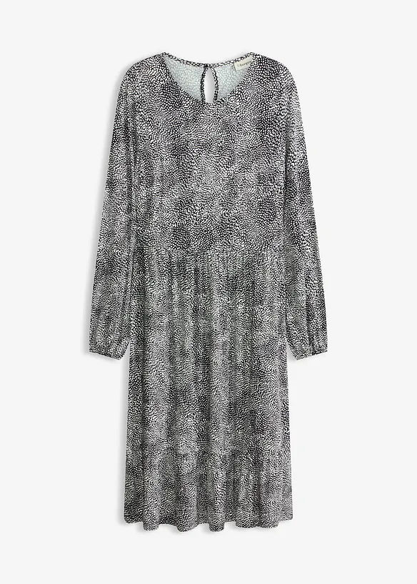 Robe midi en jersey viscose extensible, bonprix