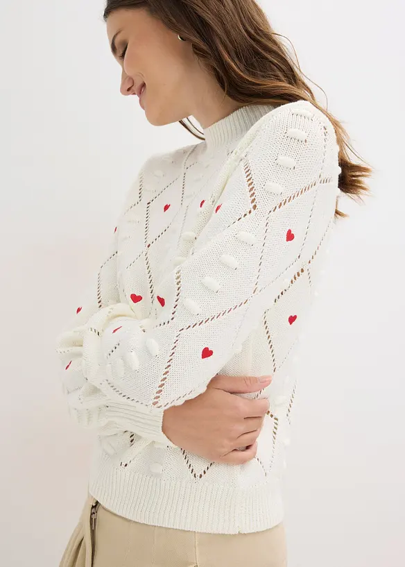 Pull ajour&eacute;, bonprix