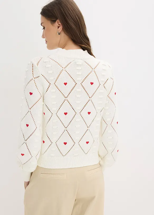 Pull ajour&eacute;, bonprix