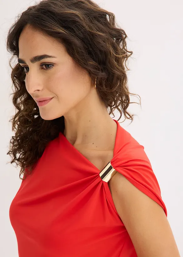 T-shirt &agrave; encolure asym&eacute;trique, bonprix