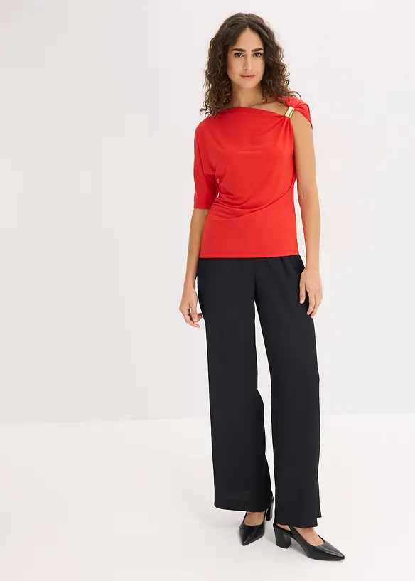 T-shirt &agrave; encolure asym&eacute;trique, bonprix