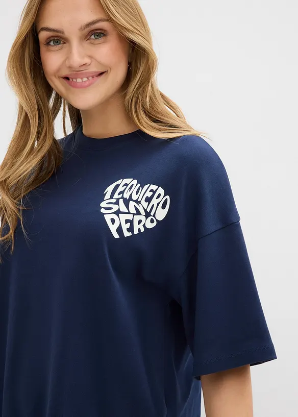 T-shirt boxy en coton &eacute;pais, bonprix