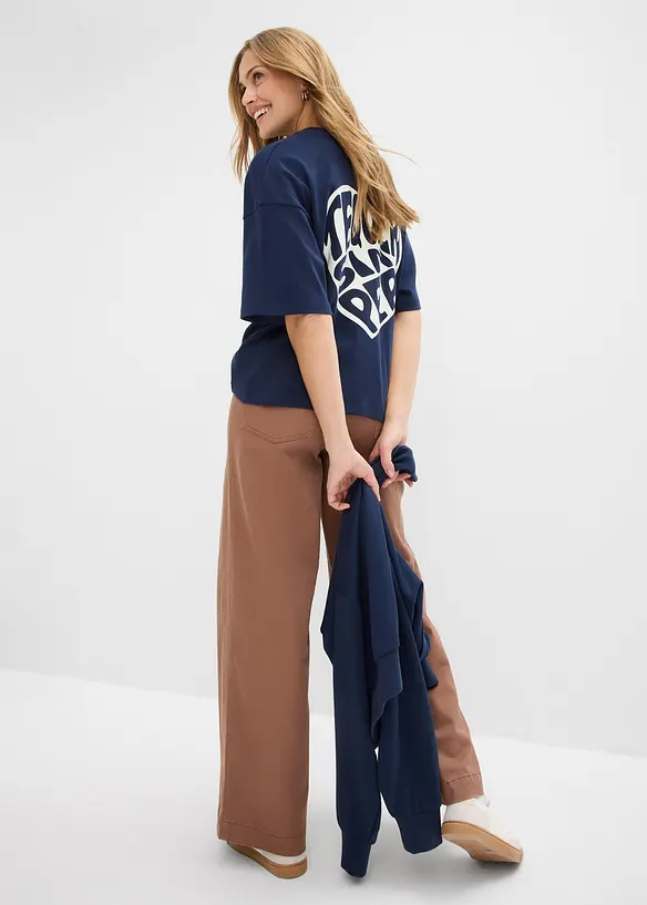 T-shirt boxy en coton &eacute;pais, bonprix