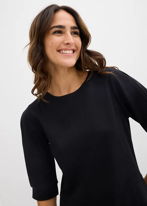 Robe T-shirt en coton &eacute;pais, bonprix