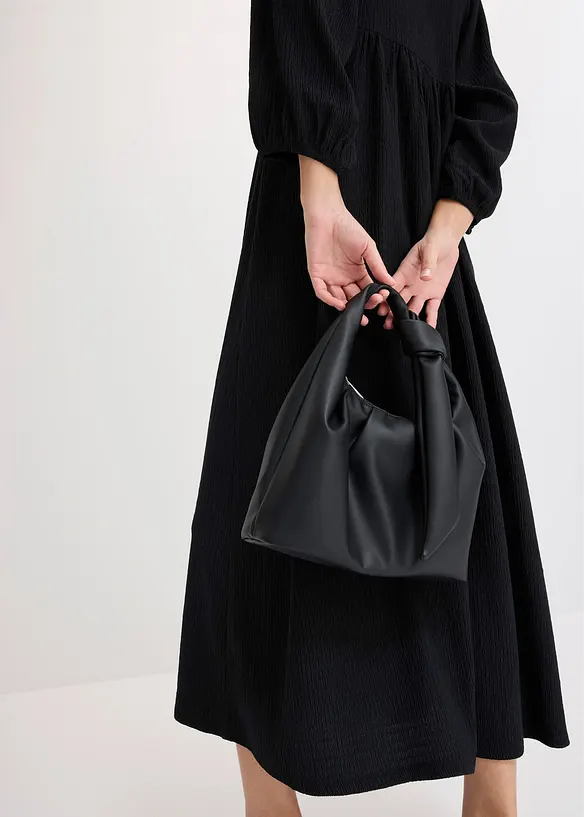 Robe midi en jersey textur&eacute;, bonprix