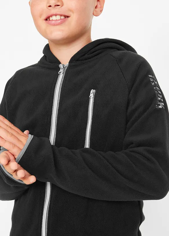 Gilet polaire &agrave; d&eacute;tails contrastants, bonprix