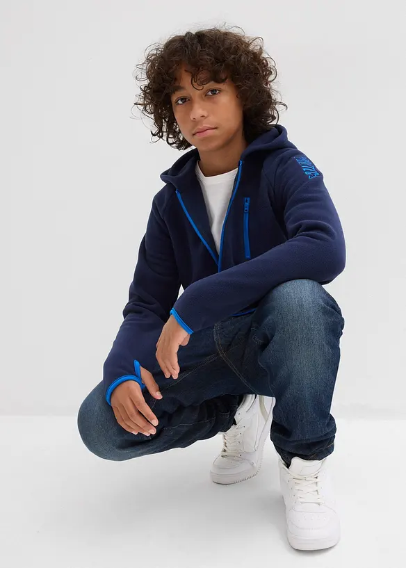 Gilet polaire &agrave; d&eacute;tails contrastants, bonprix