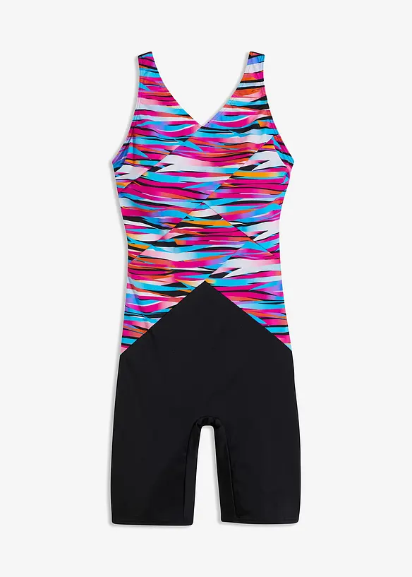 Maillot 1 pi&egrave;ce short sculptant, maintien l&eacute;ger, bonprix