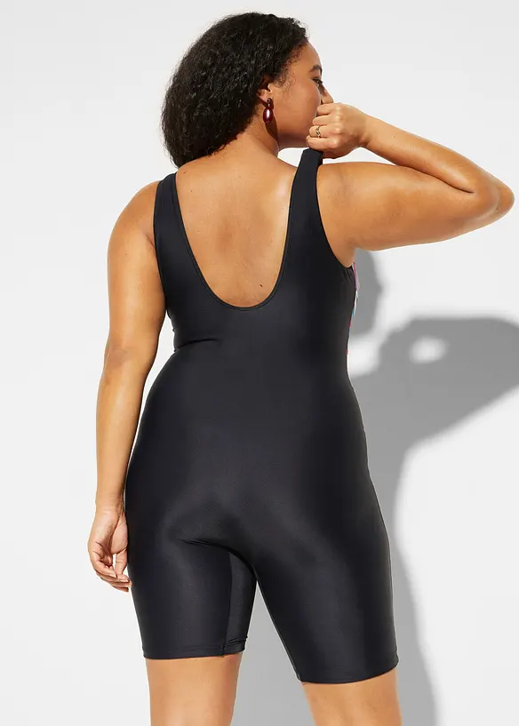 Maillot 1 pi&egrave;ce short sculptant, maintien l&eacute;ger, bonprix