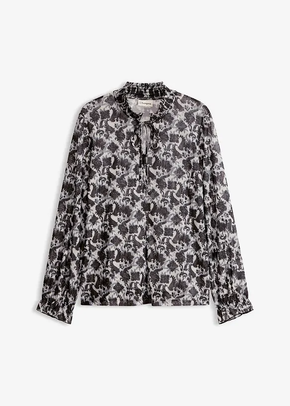 Blouse en mesh fin, bonprix