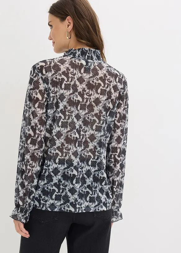 Blouse en mesh fin, bonprix