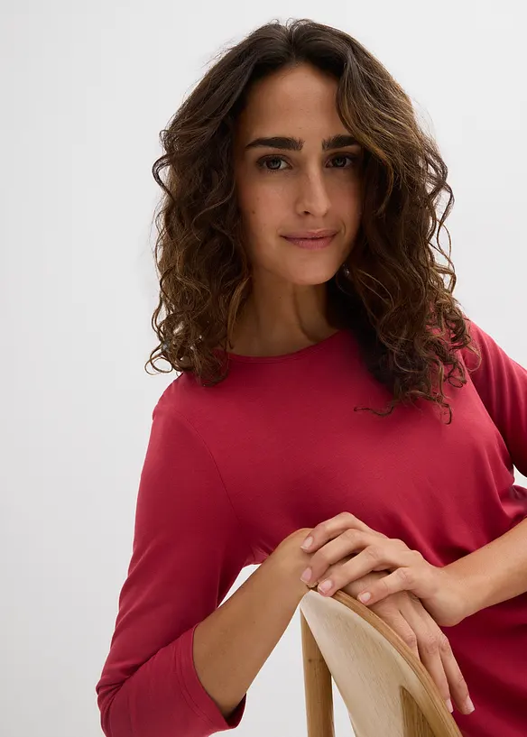 Robe en jersey &agrave; manches 3/4, bonprix