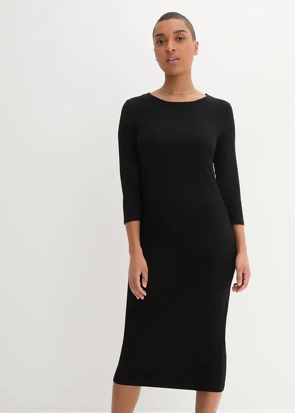 Robe en jersey &agrave; manches 3/4, bonprix