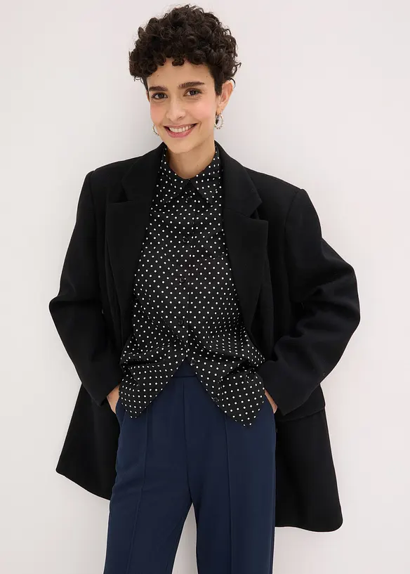 Pantalon &eacute;lastiqu&eacute; en interlock &eacute;pais, bonprix