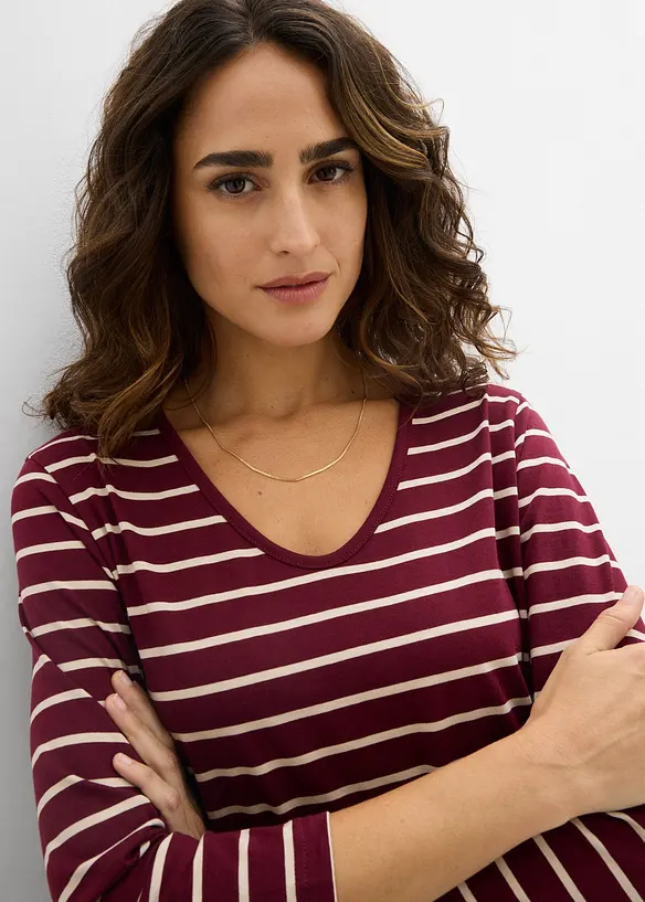 Robe midi en jersey coton, bonprix