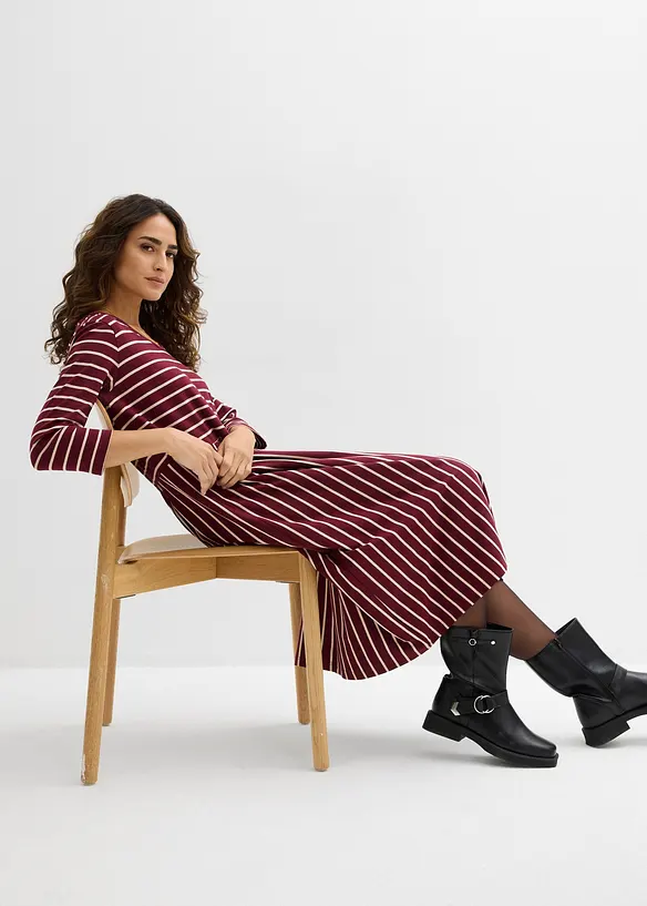 Robe midi en jersey coton, bonprix