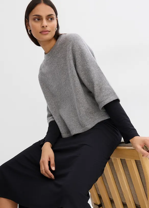 T-shirt oversize en maille, bonprix