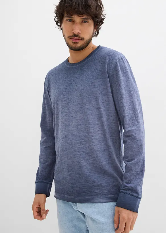 Lot de 2 T-shirts manches longues, bonprix