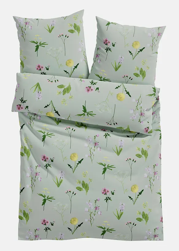 Parure de lit en coton m&eacute;lang&eacute;, bonprix