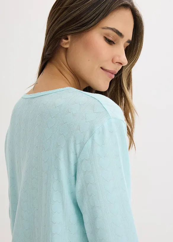 Pyjama l&eacute;ger &agrave; motif c&oelig;urs, bonprix