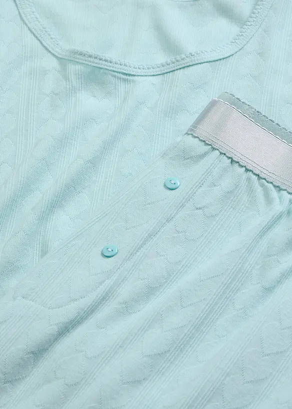 Pyjama l&eacute;ger &agrave; motif c&oelig;urs, bonprix