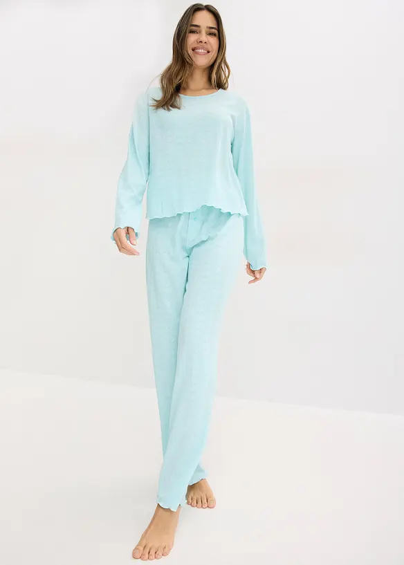 Pyjama l&eacute;ger &agrave; motif c&oelig;urs, bonprix