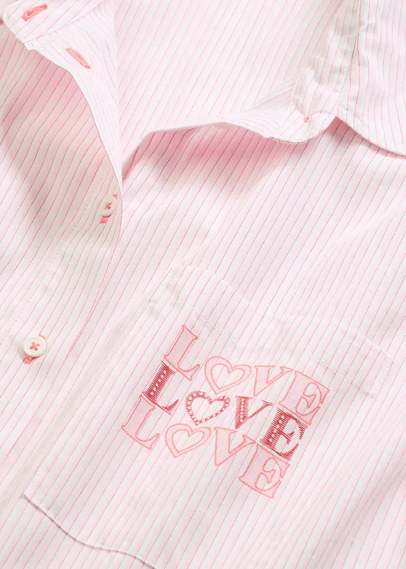 Chemise de nuit oversize tiss&eacute;e 100% coton, bonprix