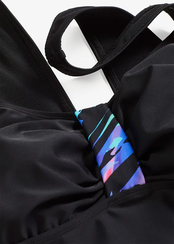 Maillot sculptantavec empi&egrave;cement imprim&eacute;s, maintien mod&eacute;r&eacute;, bonprix