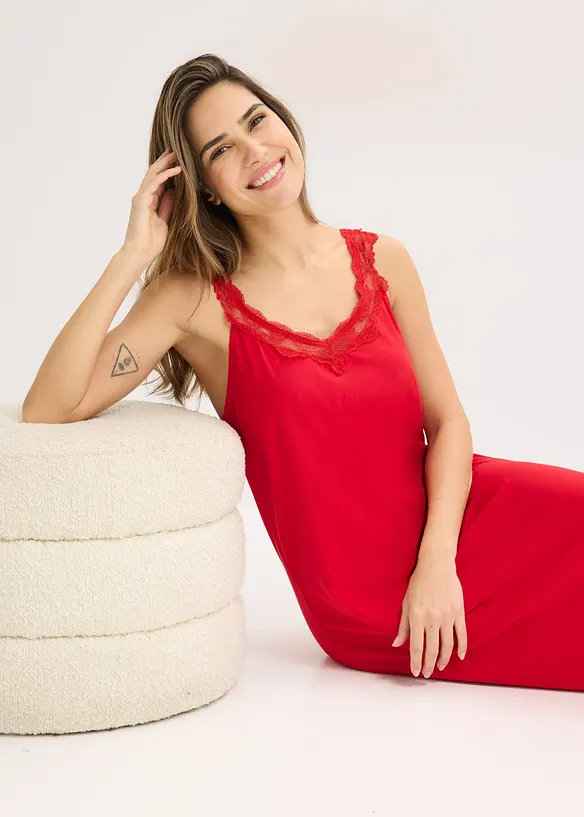 Chemise de nuit &agrave; dentelle, bonprix