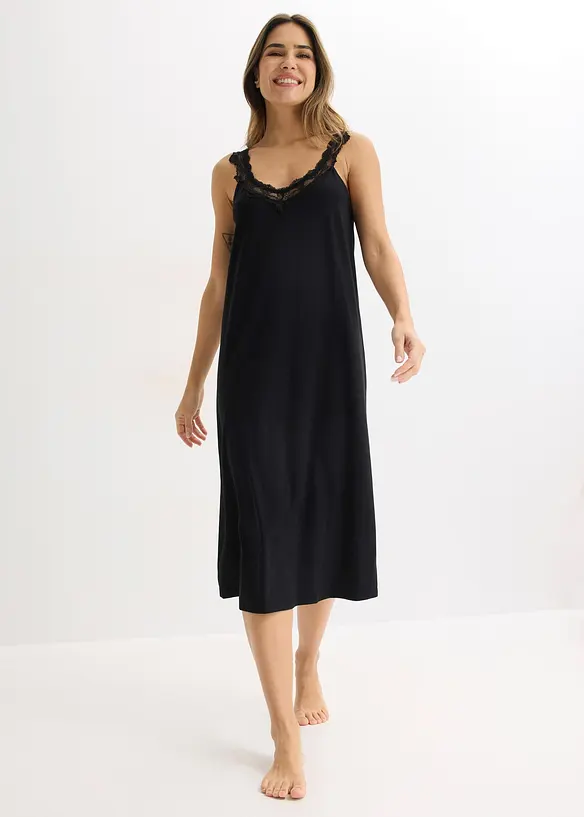 Chemise de nuit &agrave; dentelle, bonprix