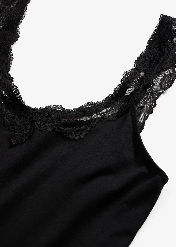 Chemise de nuit &agrave; dentelle, bonprix