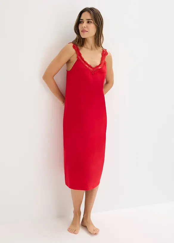 Chemise de nuit &agrave; dentelle, bonprix