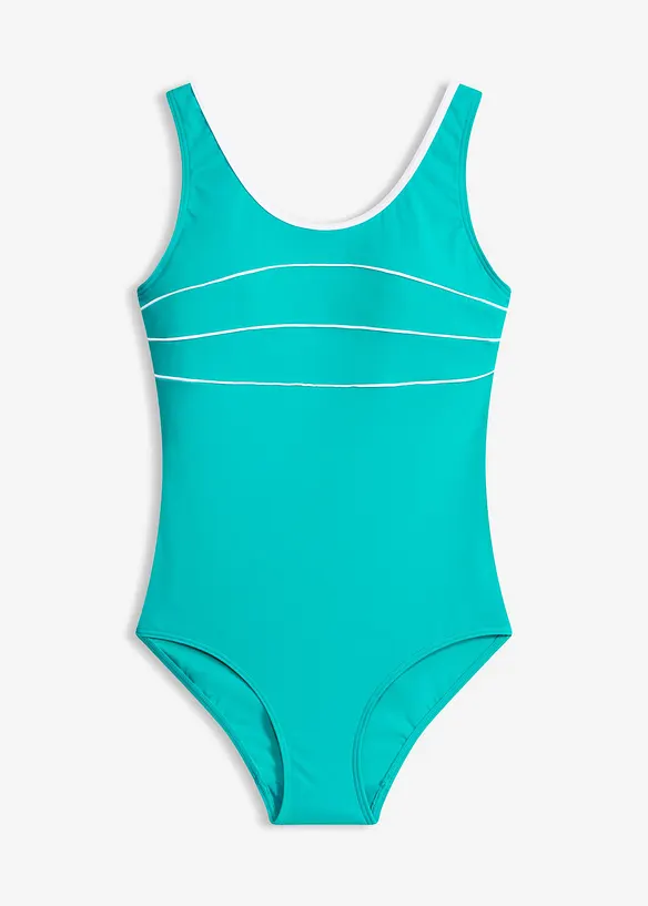 Maillot 1 pi&egrave;ce avec coutures d&eacute;coratives, bonprix