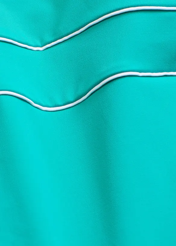 Maillot 1 pi&egrave;ce avec coutures d&eacute;coratives, bonprix