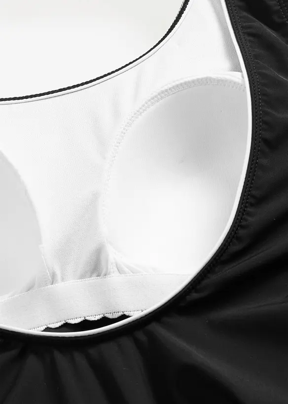 Maillot sculptant avec coutures d&eacute;coratives, maintien l&eacute;ger, bonprix