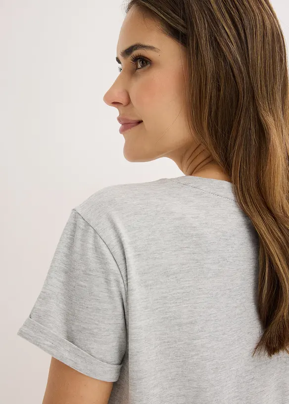 Lot de 2 chemises de nuit 100% coton, bonprix