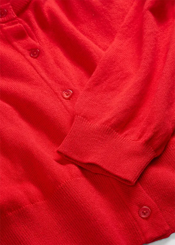 Gilet court en maille coton et soie, bonprix