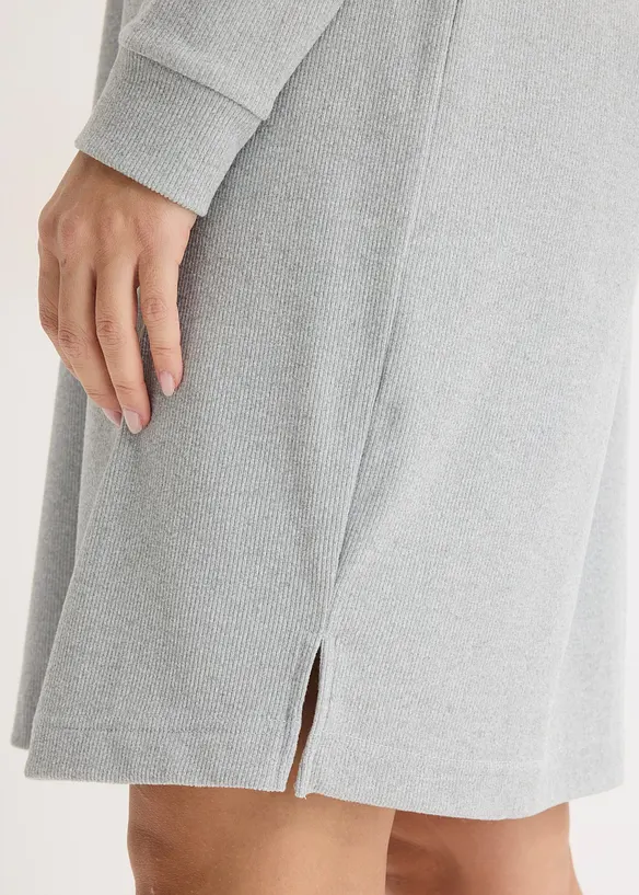 Robe d&rsquo;int&eacute;rieur en douce maille c&ocirc;tel&eacute;e, bonprix