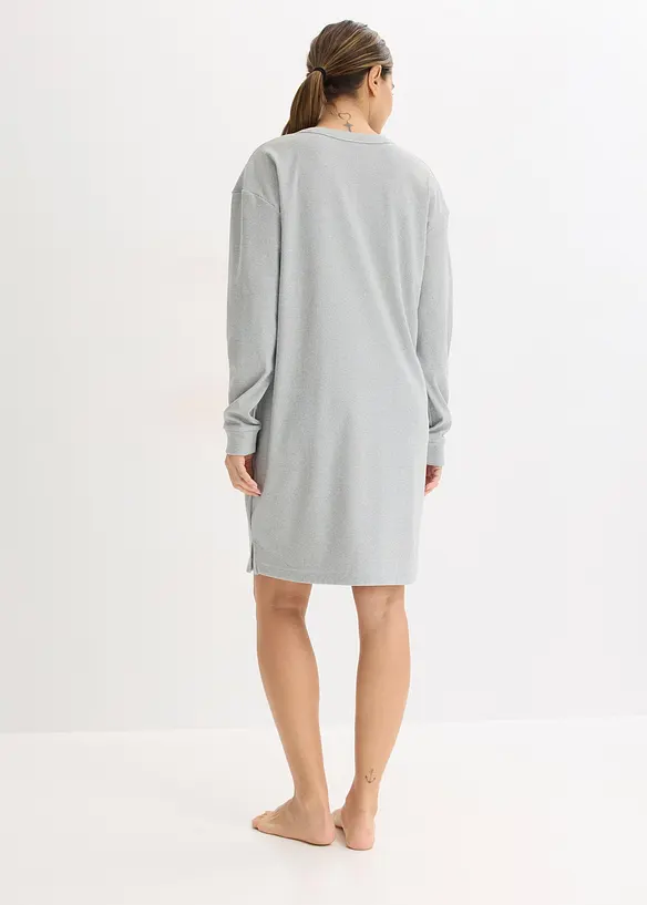 Robe d&rsquo;int&eacute;rieur en douce maille c&ocirc;tel&eacute;e, bonprix