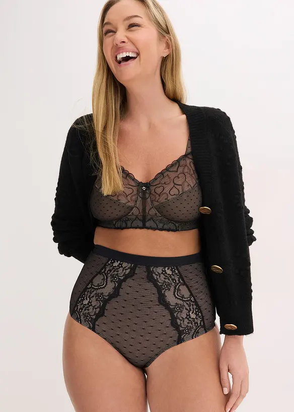 String sculptant avec dentelle, maintien mod&eacute;r&eacute;, bonprix