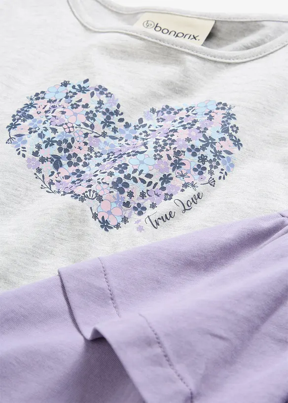 Lot de 2 robes en jersey 100% coton, bonprix