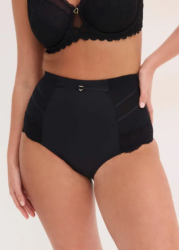 Slip sculptant avec dentelle, maintien mod&eacute;r&eacute;, bonprix