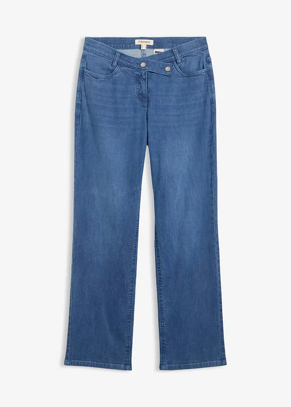 Jean loose taille mi-haute, coupe droite, bonprix